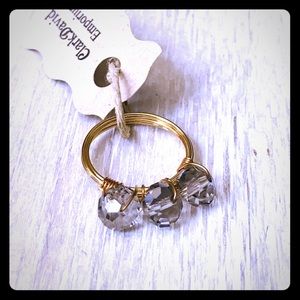 GOLD WIRE-WRAPPED CRYSTAL RING!